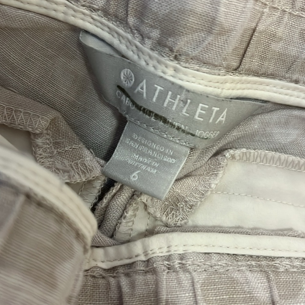 Athleta Light Gray Camo Jogger Pants - Picture 6 of 16